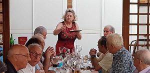 HOMMAGE A N.D. DE SANTA CRUZ A DALIAS DU 7 AU 10 JUIN 2019 (726) REPAS CHEZ ANGE AVANT LE DEPART 
